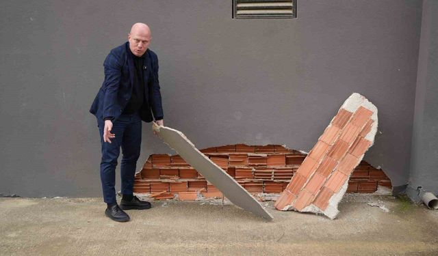 Samsun'da apartmanlarda derin çatlaklar: Bina sakinleri tedirgin