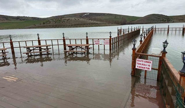 Yozgat'ta yağan kar eridi, göletlerde su seviyesi arttı