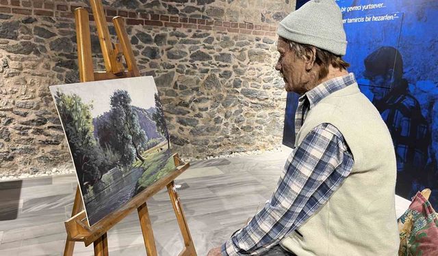 Zeytinburnu'nda 'Bir Hezarfenin İzleri; Ahmet Yakupoğlu' resim sergisi açılışı yapıldı