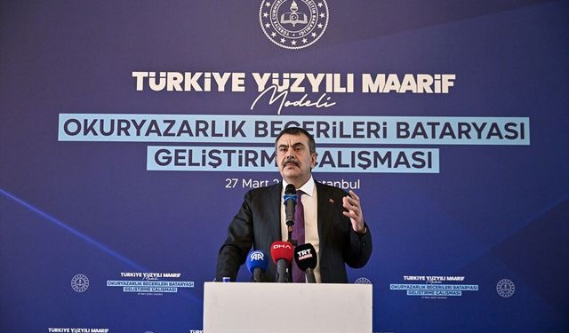 Bakan Tekin, Türkiye Yüzyılı Maarif Modeli Okuryazarlık Becerileri Bataryası Geliştirme Çalıştayı'nda konuştu: