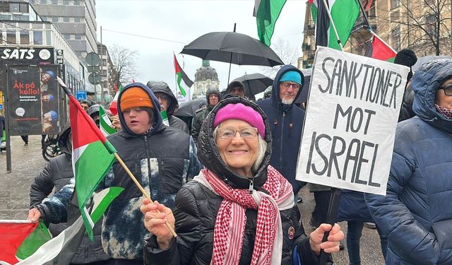 İsveç'te İsrail'in işgal altındaki Batı Şeria'yı ilhak etme kararı protesto edildi