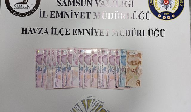 Samsun'da kumar oynayan 10 kişiye 116 bin 40 lira ceza kesildi