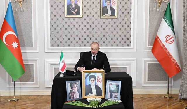 Aliyev'den İran Büyükelçiliği'ne 'Hamaney için başsağlığı' ziyareti