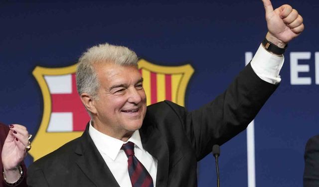 Barcelona'da Joan Laporta, yeniden başkan seçildi