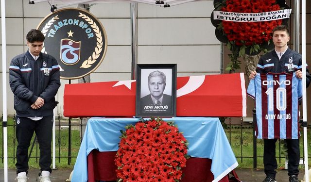 Trabzonspor'un eski başkanı Atay Aktuğ, son yolculuğuna uğurlandı