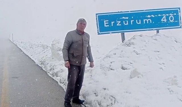 Bahar geldi ama kar ve tipi gitmedi: Palandöken'de tipi ulaşımı aksatıyor