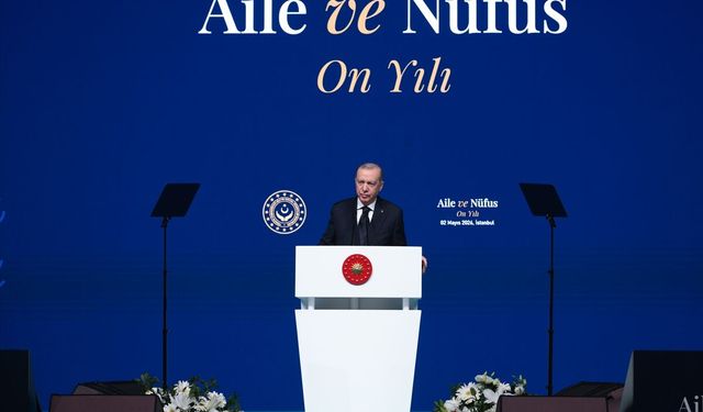 Cumhurbaşkanı Erdoğan, Aile ve Nüfus 10 Yılı Vizyon Tanıtım Programı'nda konuştu