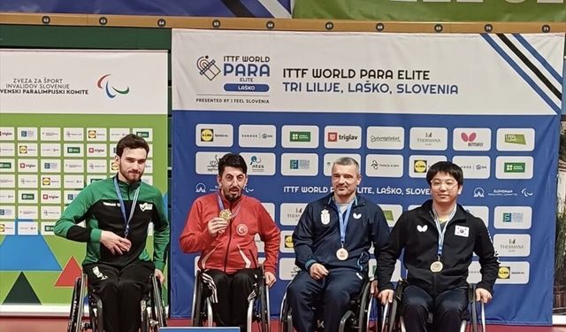 Milli sporcular, Dünya Para Elite Masa Tenisi Serisi'nde 2'si altın 3 madalya kazandı