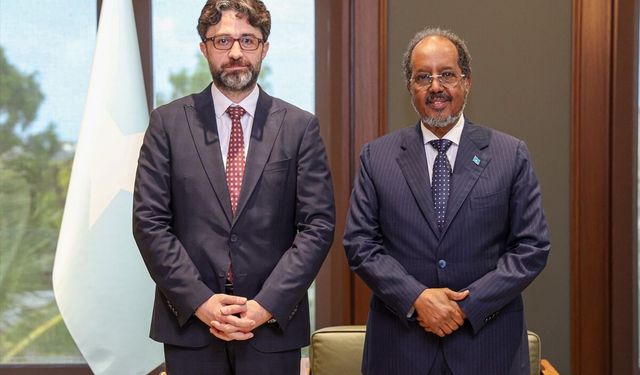 Somali Cumhurbaşkanı Mahmud, Türkiye'nin Mogadişu Büyükelçisi Aktaş'ı kabul etti