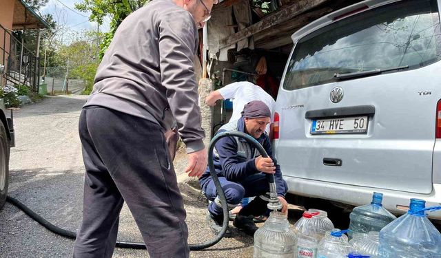 Beykoz'da İSKİ kaynaklı su arızası eski İstanbul'u hatırlattı