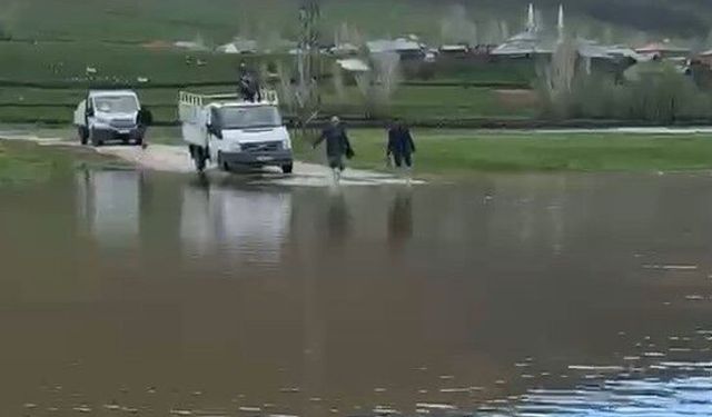 Muş'ta şiddetli yağış sonrası köy sular altında kaldı