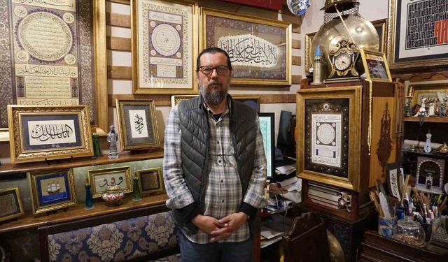 Sabrın mürekkeple imtihanı; hattatın 'mürekkep yalatan' yolculuğu
