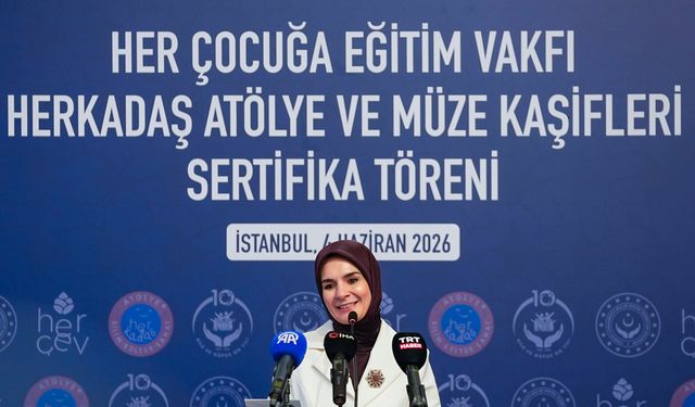 Bakan Göktaş, İstanbul'da Herkadaş Atölye ve Müze Kaşifleri Sertifika Töreni'nde konuştu