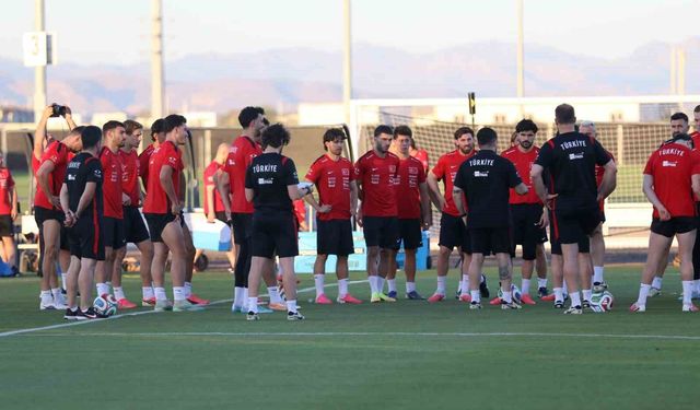 A Milli Futbol Takımı, ABD maçı hazırlıklarına devam etti