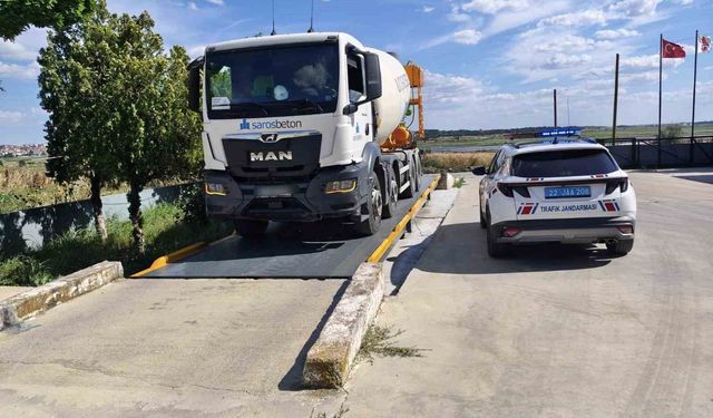 Çimentoyu fazla yükleyince 60 bin TL ceza kesildi