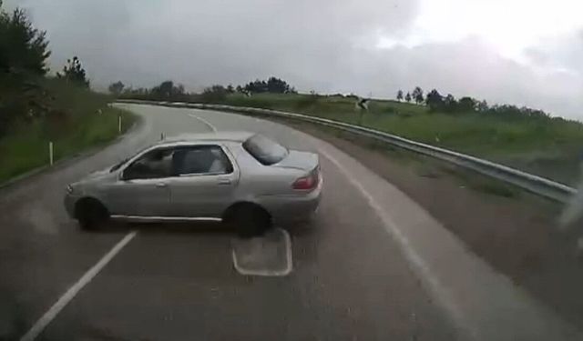 Karabük'te 6 kişinin yaralandığı kazanın görüntüsü ortaya çıktı