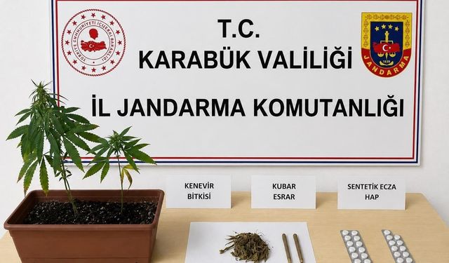 Karabük'te uyuşturucu operasyonu: 151 sentetik hap ele geçirildi