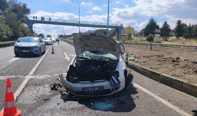 Şerit ihlali yaparak ortalığı savaş alanına çevirdi, yakalanınca baygınlık geçirdi