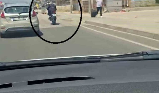 Trafikte tek teker yaparak ilerleyen sürücüye 46 bin TL ceza