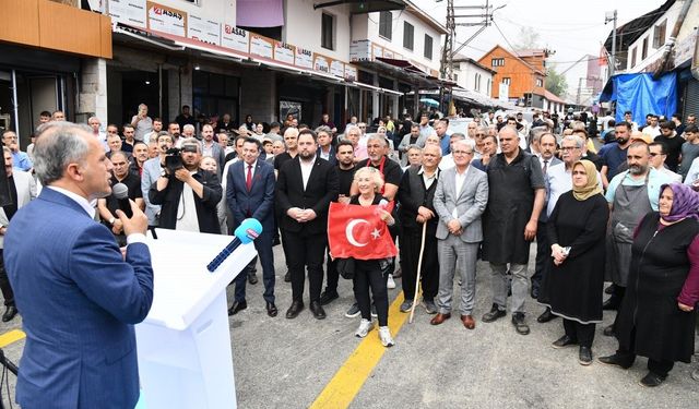 Zorkun Yaylası'nda tamamlanan yol törenle açıldı
