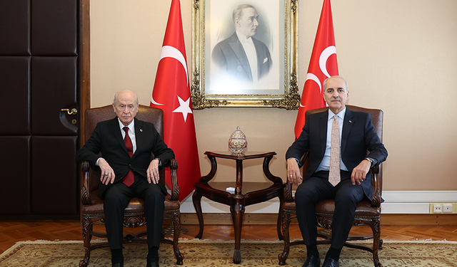 TBMM Başkanı Kurtulmuş'tan MHP Lideri Bahçeli'ye ziyaret
