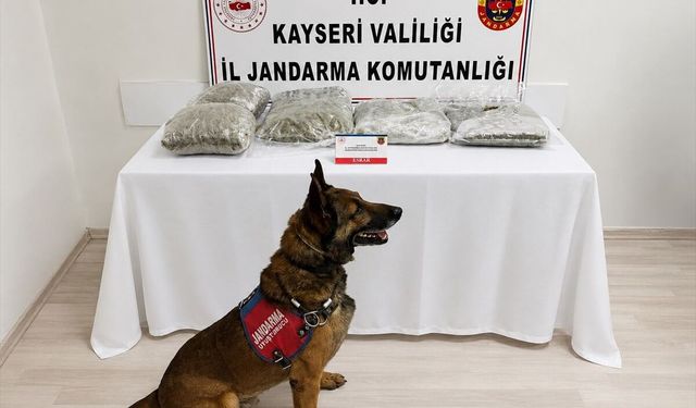 Kayseri'de uyuşturucu operasyonunda 5 kilogram esrar ele geçirildi