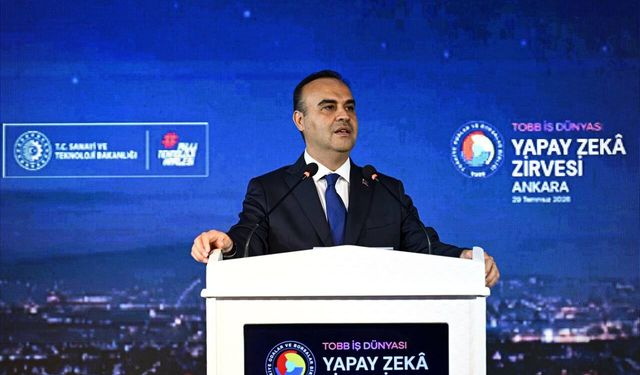 Sanayi ve Teknoloji Bakanı Kacır, TOBB İş Dünyası Yapay Zeka Zirvesi'nde konuştu: