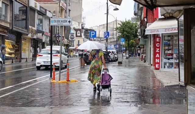 Tekirdağ'da yağmur etkili oldu