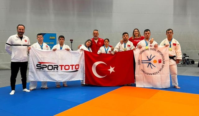 Down Judo Milli Takımı, İsveç'te 7 madalya kazandı