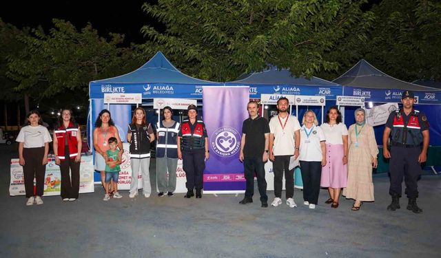 Aliağa'da bağımlılık ve aile farkındalığı için bilgilendirme çalışması