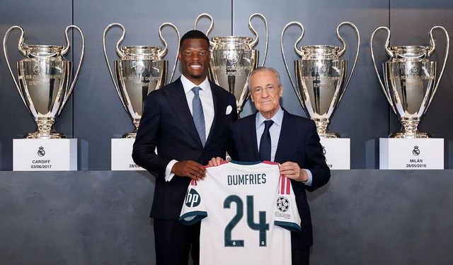 Dumfries, Real Madrid'e imzayı attı