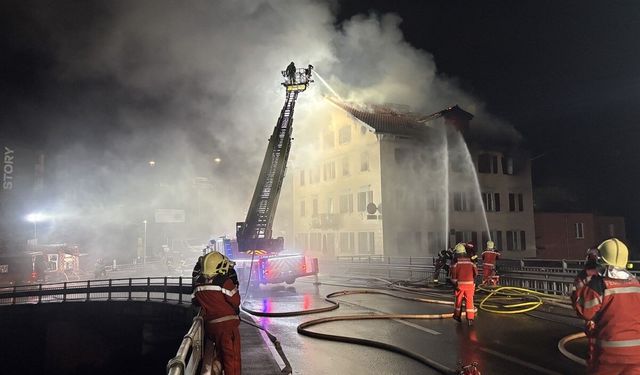 İsviçre'de restoranda yangın: 8 yaralı, 5 kayıp