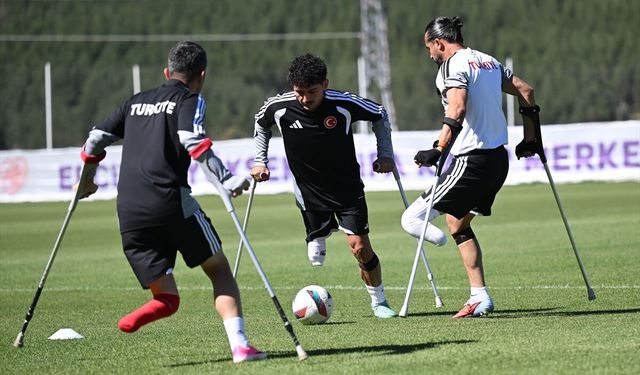 Ampute Futbol Milli Takımı dünya kupası için güç depoluyor