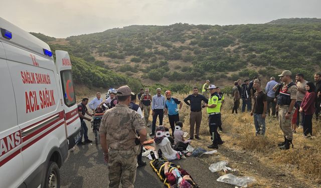 Bingöl'de şarampole devrilen minibüsteki 10 kişi yaralandı