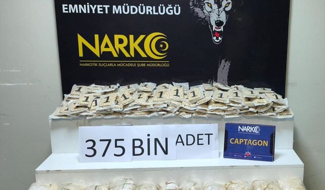 MİT koordinesindeki operasyonda 375 bin uyuşturucu hap ele geçirildi