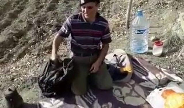 Fenomen çobanın gülümseten kahvaltı hazırlığı