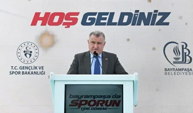 Gençlik ve Spor Bakanı Osman Aşkın Bak, Bayrampaşa'da temel atma törenine katıldı