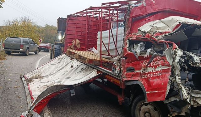 Kırklareli'nde şarampole devrilen kamyondaki 1 kişi öldü, 1 kişi yaralandı