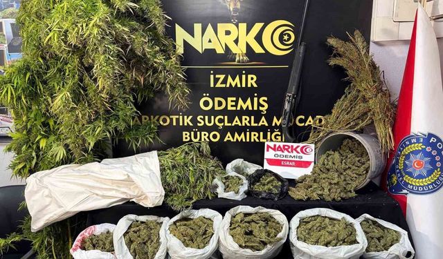 İzmir polisinden uyuşturucu baskınları: 7 kilo esrar ve binlerce hap ele geçirildi