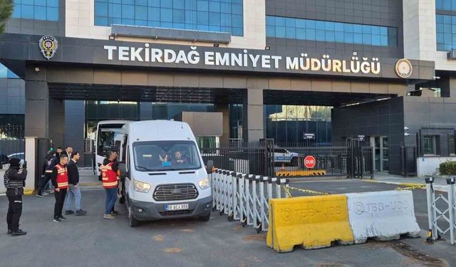Tekirdağ merkezli dolandırıcılık operasyonunda 21 tutuklama