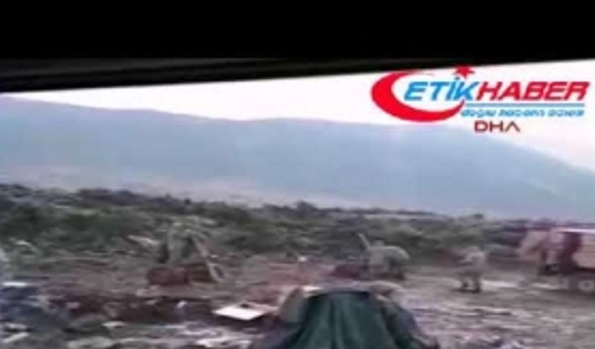 YPG hedeflerine yapılan topçu atışları