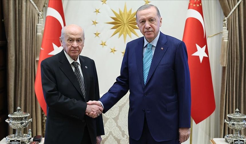 Cumhurbaşkanı Erdoğan, MHP Genel Başkanı Bahçeli ile görüştü