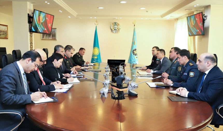 Kazakistan ve Türkiye, Hazar Denizi'nde güvenliğin sağlanması konusunda işbirliğini görüştü
