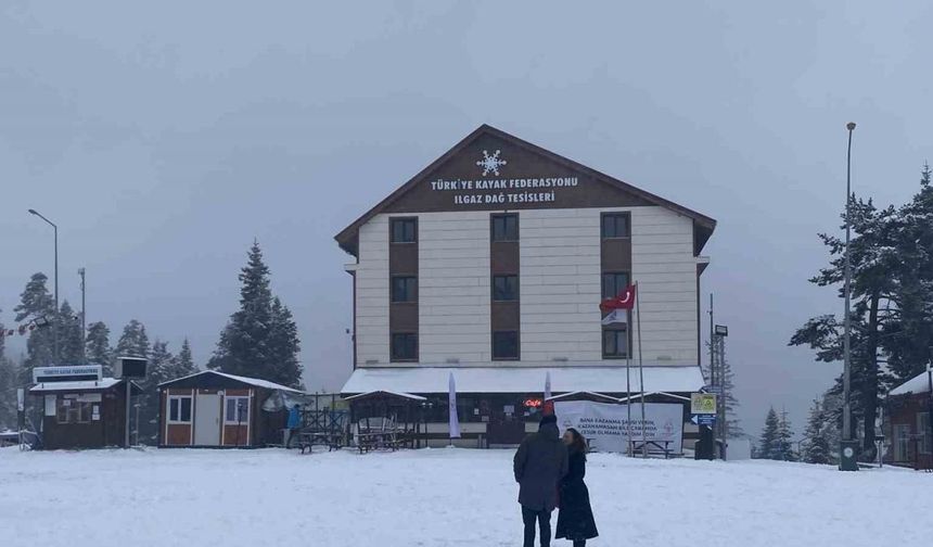 Kastamonu’da kar yağışı: Ilgaz Dağı beyaza büründü