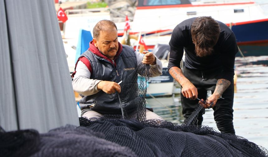 Tekirdağlı balıkçılar av yasağından önce avlanmayı bıraktı