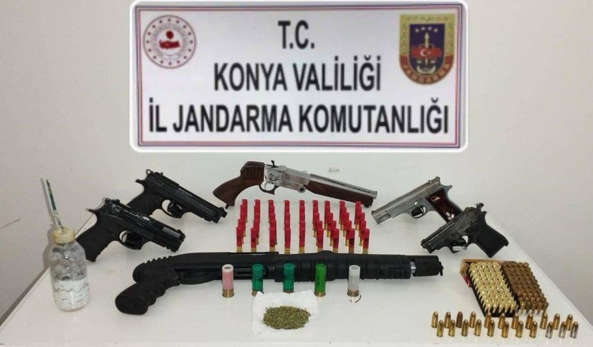 Konya’da silah kaçakçılarına operasyon: 1 gözaltı