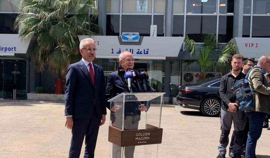 Ulaştırma ve Altyapı Bakanı Uraloğlu, Şam’da