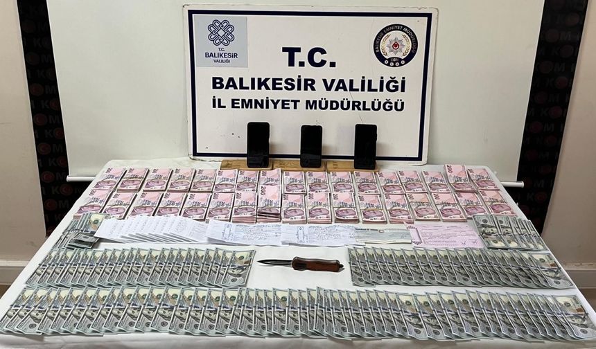 Balıkesir'de tefecilik operasyonunda 6 kişi yakalandı