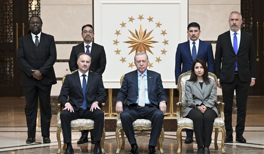 Cumhurbaşkanı Erdoğan, 5 ülkenin büyükelçisini kabul etti