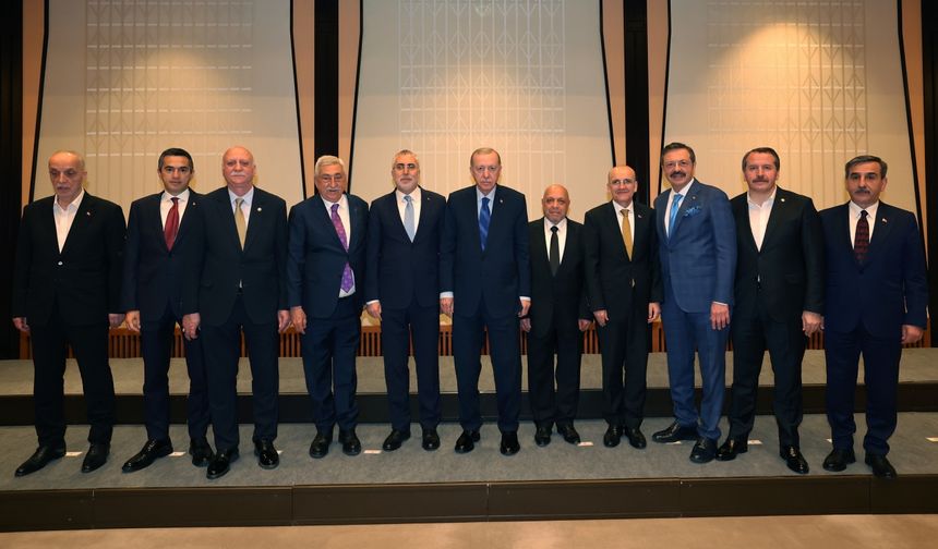 Cumhurbaşkanı Erdoğan, işçi ve işveren temsilcilerini kabul etti: